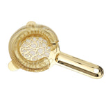 Cocktail Strainer Stainless Steel Gorgeous Glossy Bartending Ice Strainer for Bar Bartender Luxury Gold Color
