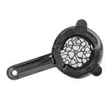 Cocktail Strainer Stainless Steel Gorgeous Glossy Bartending Ice Strainer for Bar Bartender Plated Black In Australia - Darrahopens