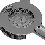 Cocktail Strainer Stainless Steel Gorgeous Glossy Bartending Ice Strainer for Bar Bartender Plated Black