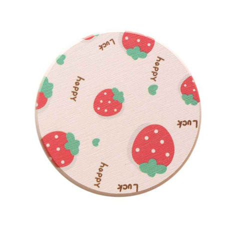 Diatomite Cup Pad 10x10cm Tea Cup Coasters Water Absorbent Pad Diatom Earth Mat for Dining Table Soap Strawberry In Australia - Darrahopens