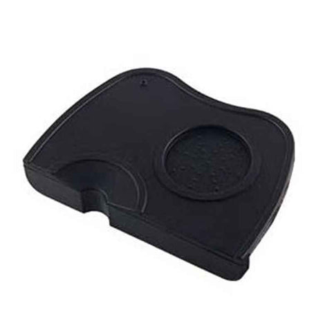 Coffee Press Pad Food Grade Silicone Odorless Double Groove Coffee Tamper Mat for Home Cafe Black M 17.5x12.5x0.6/6.9x4.9x0.24in