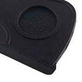 Coffee Press Pad Food Grade Silicone Odorless Double Groove Coffee Tamper Mat for Home Cafe Black M 17.5x12.5x0.6/6.9x4.9x0.24in In Australia - Darrahopens