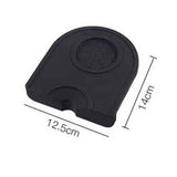Coffee Press Pad Food Grade Silicone Odorless Double Groove Coffee Tamper Mat for Home Cafe Black S 14x12.5x0.6/5.5x4.9x0.24in In Australia - Darrahopens