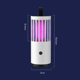 Mosquito Killing Lamp Electric Shock Strong Suction USB Rechargeable Mosquito Trap Lamp Zapping Light for Indoor Outdoor Rechargeable (Electric Shock and Strong Suction to Kill Mosquitoes) USB