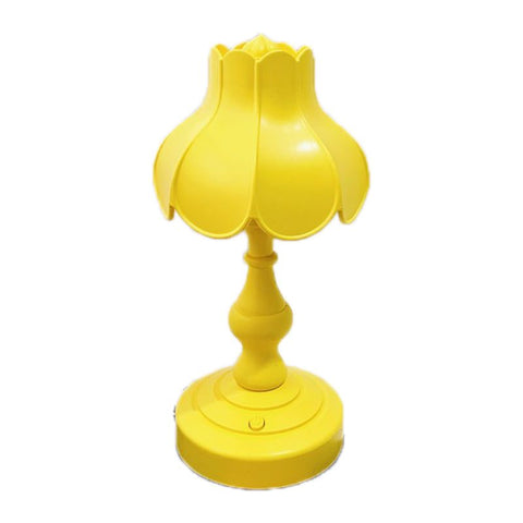 Desk Lamp Retro Lotus Leaf Ingenious Lovely 3 Light Sources Small Table Night Lamp for Girls Bedroom Yellow In Australia - Darrahopens