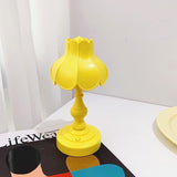 Desk Lamp Retro Lotus Leaf Ingenious Lovely 3 Light Sources Small Table Night Lamp for Girls Bedroom Yellow In Australia - Darrahopens