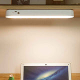 Dorm Reading Light USB LED Eyes Protection Touch Switch Cabinet Closet Rechargeable Night Light White 26cm/10.24in In Australia - Darrahopens