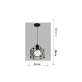 Pendant Light Modern Simple Style Industrial Robust Small Chandelier Hanging Light for Bedroom Aisle Single Head No Bulb