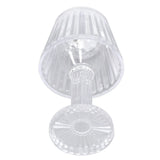 Crystal Diamond Table Lamp Strong Light Transmission Transparency Mini Crystal Table Lamp Waterproof Bedroom Bedside Lamp Warm White