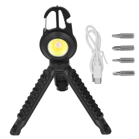 COB Small Flashlights 3 Light Modes Rechargeable Multifunctional Black Portable Pocket Light with Tripod for Fishing Home In Australia - Darrahopens