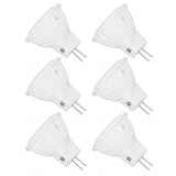 6pcs Brightness Dimming LED Spot Light Bulbs 360LM MR11 LED Landscape Track Light with Ceramic GU4 Base 110V 4W Warm Light 3000K