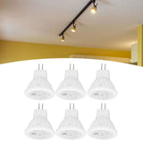 6pcs Brightness Dimming LED Spot Light Bulbs 360LM MR11 LED Landscape Track Light with Ceramic GU4 Base 110V 4W Warm Light 3000K