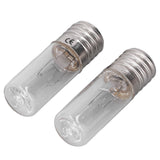 2Pcs Refrigerator Cabinet Light Deodorant Mite Removal E17 Lamp 10V 3W UVC Light Bulb