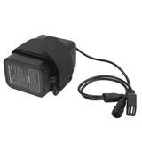 Battery Charge Case Box ABS Waterproof 8.4V for 6pcs 18650 Lithium Batteries USB DC Two Ports with Cable for Outdoor Traveling Camping