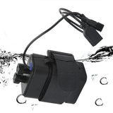 Battery Charge Case Box ABS Waterproof 8.4V for 6pcs 18650 Lithium Batteries USB DC Two Ports with Cable for Outdoor Traveling Camping