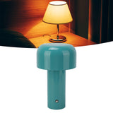 USB Mushroom Light Modern Simple Blue Mushroom USB Rechargeable Desk Lamp Small Night Light for Bar Restaurant Bedroom