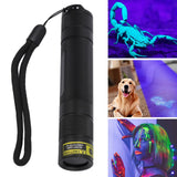 UV Flashlight LED 365nm Aluminium Alloy Battery Powered Widely Used Blacklight Flashlight for Scorpions Pet Urine Resin