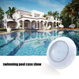 LED Pool Light IP68 Waterproof Underwater Pool Lamp with Wall Mounting Plate AC 12V 15W