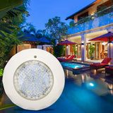 LED Pool Light IP68 Waterproof Underwater Pool Lamp with Wall Mounting Plate AC 12V 15W