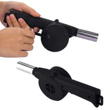 Portable Mini Air Blower 25cm Manual Hand Crank Bellows for Barbecue Fire Air Blower for Outdoor Kitchen Picnic Camping