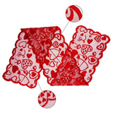 5 Pack Valentines Day Decorations Sets Lace Red Heart Table Runner and Placemats Valentines Day Decor for Home Wedding Anniversary Party In Australia - Darrahopens