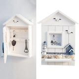 Wood Keys Box Wall Mounted Sundries Holders Practical Convenient Key Holder Storage Box Cabinet