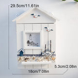Wood Keys Box Wall Mounted Sundries Holders Practical Convenient Key Holder Storage Box Cabinet
