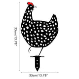 Lawn Pathway Sidewalk Garden Outdoor Decoration Animal Interest Garden Chicken Rooster Statue In Australia - Darrahopens