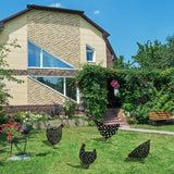 Lawn Pathway Sidewalk Garden Outdoor Decoration Animal Interest Garden Chicken Rooster Statue In Australia - Darrahopens
