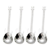 4 Pcs Guitar Coffee Spoons Stainless Steel Guitar Instrument Shaped Coffee Spoons Kitchen Utensil for Mixing Milkshake Tea Dessert Drink In Australia - Darrahopens