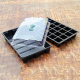 Greenhouse Seedling Tray 24 Cells Seedling Box with Lid Plant Growing Trays for Starter Germination Growth Seed