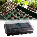 Greenhouse Seedling Tray 24 Cells Seedling Box with Lid Plant Growing Trays for Starter Germination Growth Seed