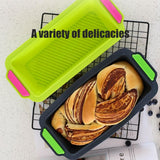 Silicone Baking Mold Loaf Bread Tray Rectangular Bread Baking Tool for DIY Homemade Cake Bread In Australia - Darrahopens