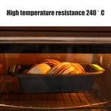 Silicone Baking Mold Loaf Bread Tray Rectangular Bread Baking Tool for DIY Homemade Cake Bread