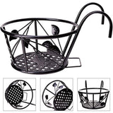 Iron Wire Hanging Flower Pot Holder Brackets Balcony Display Shelf Garden Plant Flower Holder Balcony Home Decoration In Australia - Darrahopens