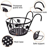 Iron Wire Hanging Flower Pot Holder Brackets Balcony Display Shelf Garden Plant Flower Holder Balcony Home Decoration In Australia - Darrahopens