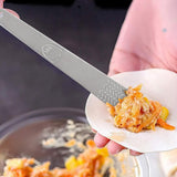 Stainless Steel Flat Spoons Stuffing Spoons Dumplings Filling Spoon for Home Kitchen Cooking Utensil