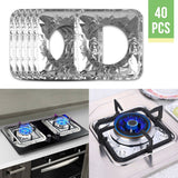 40Pcs Aluminum Foil Gas Top Disposable Bib Liners Stove Covers In Australia - Darrahopens