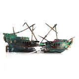 Aquarium Shipwreck Decorations Set Resin Ship Fish Tank Ornaments for Aquarium Environments Decor Accessories In Australia - Darrahopens