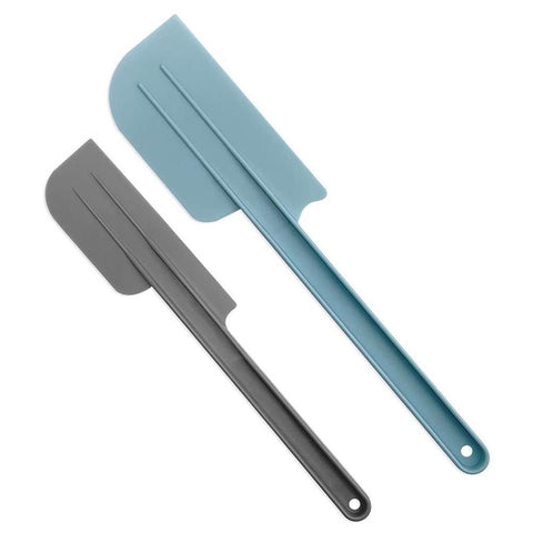 2Pcs/Set Plastic Spatula Soft Grip Cream Scraper Cutter Kitchen Gadget Baking Tools for Butter Cake Cream Pastry 10inch 12 inch In Australia - Darrahopens
