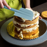 2Pcs/Set Plastic Spatula Soft Grip Cream Scraper Cutter Kitchen Gadget Baking Tools for Butter Cake Cream Pastry 10inch 12 inch In Australia - Darrahopens