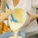 2Pcs/Set Plastic Spatula Soft Grip Cream Scraper Cutter Kitchen Gadget Baking Tools for Butter Cake Cream Pastry 10inch 12 inch