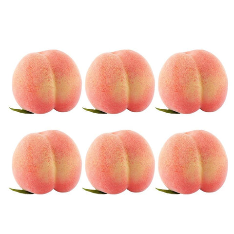 6PCS Artificial Peaches Simulation Peaches Fruits Vivid Props for Home Fruit Shop Supermarket Desk Decoration In Australia - Darrahopens