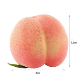 6PCS Artificial Peaches Simulation Peaches Fruits Vivid Props for Home Fruit Shop Supermarket Desk Decoration