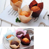 150 Pieces Mini Baking Cups Tulip Baking Cups Cupcake Liners Muffin Liners for Wedding Birthday Parties
