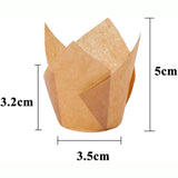 150 Pieces Mini Baking Cups Tulip Baking Cups Cupcake Liners Muffin Liners for Wedding Birthday Parties In Australia - Darrahopens