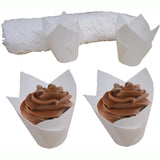 150 Pieces Mini Baking Cups Tulip Baking Cups Cupcake Liners Muffin Liners for Wedding Birthday Parties