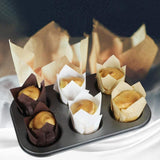 150 Pieces Mini Baking Cups Tulip Baking Cups Cupcake Liners Muffin Liners for Wedding Birthday Parties