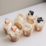 150 Pieces Mini Baking Cups Tulip Baking Cups Cupcake Liners Muffin Liners for Wedding Birthday Parties