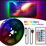 5V USB Led Strip Lights 16 Colors and 4 Modes Waterproof Flexible Color Changing RGB LED Light Strip with Rmote Control In Australia - Darrahopens